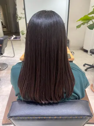 ミディアム 縮毛矯正・髪質改善・ ストレート🌻ゆいのヘアスタイル