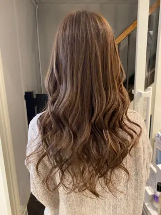 ロング カラー 🌈評価No.1🌈 艶髪カラー❌エクステのヘアスタイル