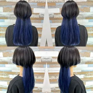 セミロング カラー "PEPPU "所属・🌈推し色派手髪 ハイトーンShinのヘアスタイル