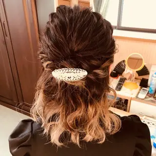 ミディアム Delight ヘアメイク着付けのヘアスタイル