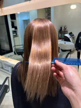 ミディアム カラー パーマ ヘアアレンジ 堀井 凌平のヘアスタイル