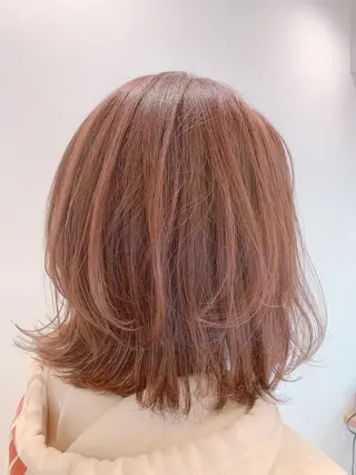 ミディアム カラー エンドウ　ミノリ🤎 /半個室/レイヤーのヘアスタイル
