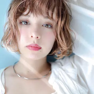 ミディアム カラー パーマ ヘアアレンジ メンズ キッズ ネイル マツエク・マツパ 横浜Bob美容師🤎 ERINAのヘアスタイル