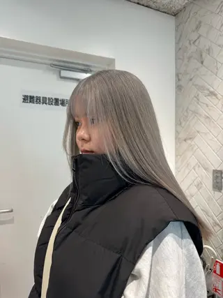 ロング カラー 店長　MANAMI ／ブリーチ／骨格ボブのヘアスタイル