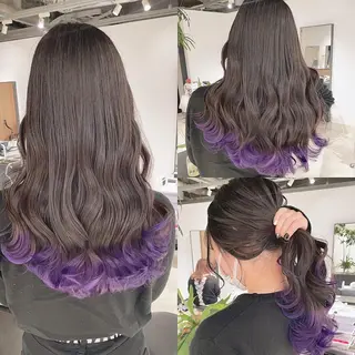 ロング カラー 渋谷:インナーカラー ／🍒エリカ🍒のヘアスタイル