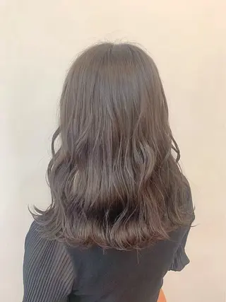 セミロング カラー 【Atem 大町店】 永森　優里花のヘアスタイル