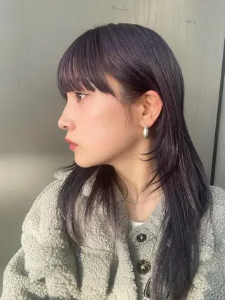 ミディアム カラー lafit  ラフィット 下大利のヘアスタイル