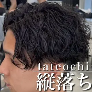 ショート パーマ 【OVARL】縦落ち /波巻き/⛓️カイトのヘアスタイル