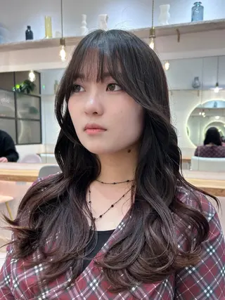 セミロング ボブ/レイヤーボブ/ 髪質改善/梶川 夏季のヘアスタイル