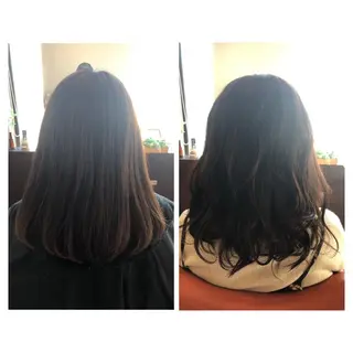 ミディアム カラー やまぐち まりんのヘアスタイル