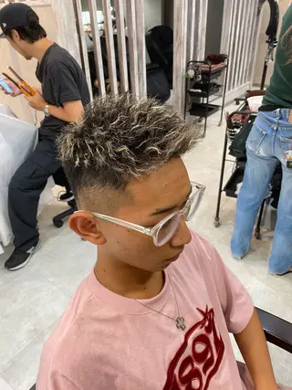 ショート カラー パーマ 🐉『メンズ美容師』 吉田龍星🐉のヘアスタイル