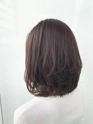 ミディアム カラー パーマ ヘアアレンジ メンズ ネイル マツエク・マツパ Zina福岡天神🪞 髪質改善🪞レイヤーのヘアスタイル