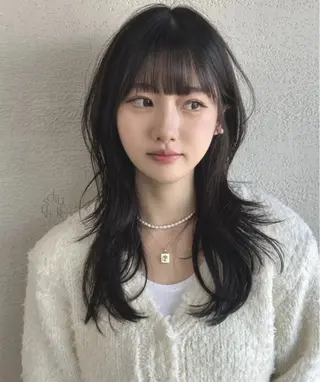 ミディアム ⭐︎ミディアム 深井朱莉⭐︎のヘアスタイル