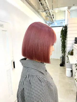 ショート カラー 柔らかいヘアカラー 大成のヘアスタイル
