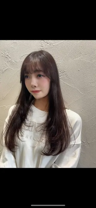 ロング カラー 中嶋心渚⌇透明感 カラー️🩵🎀‪のヘアスタイル