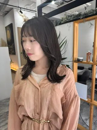 ミディアム A.Ｍ.hair所属・レイヤーカット/ 髪質改善/福本凌のヘアスタイル