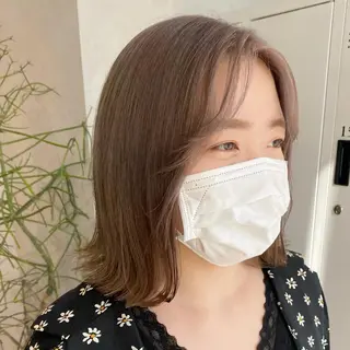 ミディアム カラー デザインカラー/パー マ🦖外岡咲希🦖のヘアスタイル