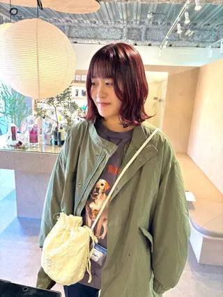 ミディアム Haruka✄﻿ 透明感カラー🫧🌙のヘアスタイル