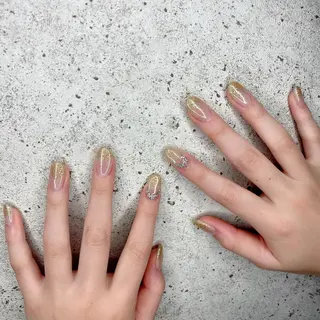 ロング カラー パーマ ヘアアレンジ メンズ キッズ ネイル マツエク・マツパ Salon Ｋのネイルデザイン