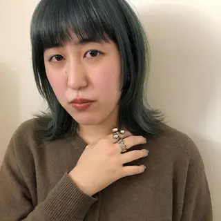 ミディアム ボブレイヤー/ カラー診断/Amiのヘアスタイル