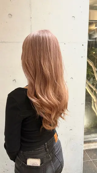 ロング ブリーチ/ボブ/ 髪質改善/ 熊谷 優のヘアスタイル