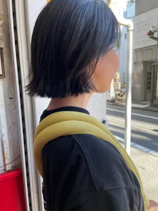 ミディアム カラー さの あやねのヘアスタイル