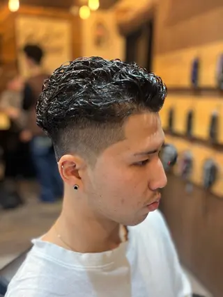 パーマ メンズ barber shop SUBARU所属・カットモデル募集中！ 澤田　葵のヘアスタイル