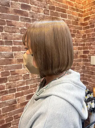 ショート カラー パーマ ヘアアレンジ メンズ キッズ ネイル マツエク・マツパ アイブロウ times salon名駅所属・久木原 ゆりのヘアスタイル