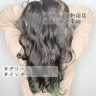セミロング カラー パーマ ヘアアレンジ メンズ キッズ ネイル マツエク・マツパ 🫧代表/新宿駅近/ 限定価格🫧田辺貴裕のヘアスタイル
