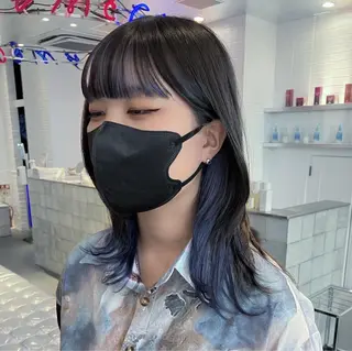 ミディアム カラー 🥣ミコト/ウルフ ハイトーン特化🥣のヘアスタイル