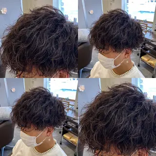 パーマ メンズ メンズ特化LIBER 石川玲央のヘアスタイル