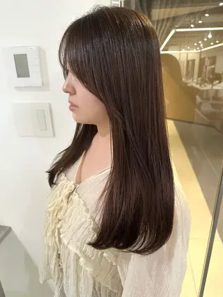 ロング アンニュイヘア/ 顔周りカット/眞弓萌のヘアスタイル