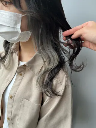 ミディアム I S所属・🌿透明感カラー‪ 縮毛矯正✨かずきのヘアスタイル