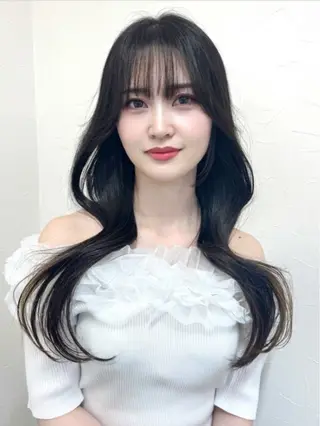 ロング レイヤー/韓国風 三好悠生のヘアスタイル