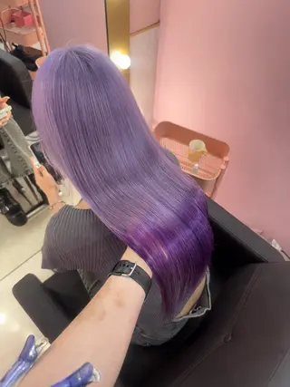 ロング ハイトーン髪質改善 🎀🐰堀川智史🎀のヘアスタイル