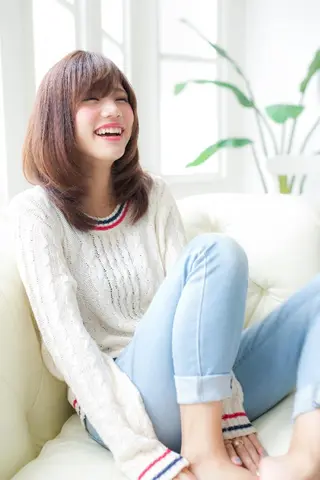 ミディアム カラー belta 姫路山吹 カラーモデル募集のヘアスタイル