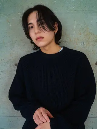 セミロング メンズ おしゃれパーマ メンズ特化/みーまんのヘアスタイル