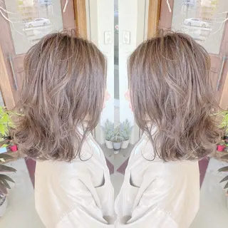 ミディアム カラー grand juteのヘアスタイル
