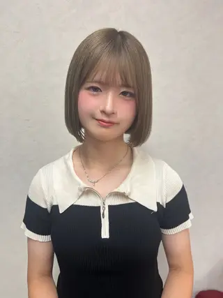 ショート ボブ／ストレート🎀 harukaのヘアスタイル