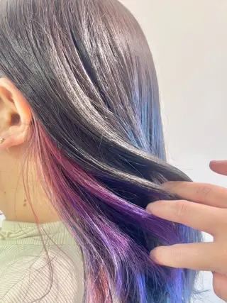 セミロング カラー 古川 琴美のヘアスタイル