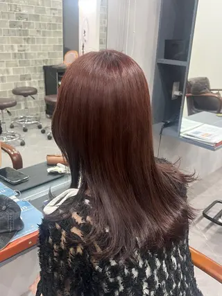ミディアム 佐藤 玲杏のヘアスタイル