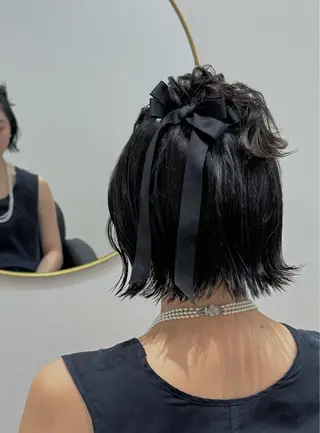 ショート ヘアアレンジ 名駅セット/オトナ 女子🦋Wakanaのヘアスタイル