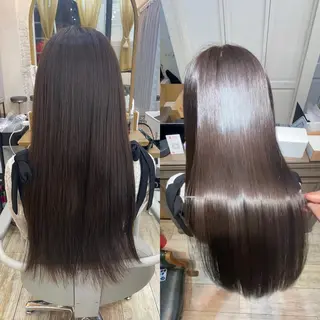 ロング shinka 髪質改善　縮毛矯正所属・美髪ストレート/美髪 レイヤー特化増原優斗のヘアスタイル