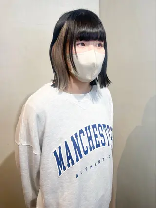 ショート カラー Aya/四条烏丸/ インナーカラーのヘアスタイル