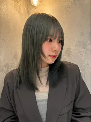 セミロング カラー 透明感/ベージュ /kazui🐈のヘアスタイル