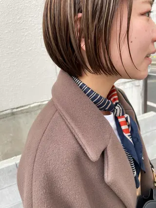 ミディアム さの あやねのヘアスタイル