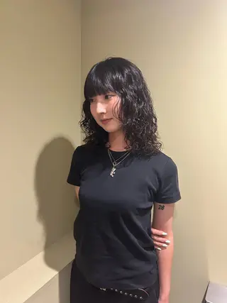 ミディアム パーマ 🌷下野 莉果/ボブ /パーマ/メンズ🌷のヘアスタイル