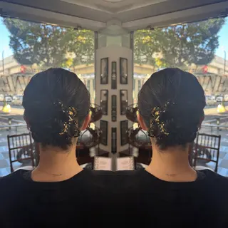 セミロング ヘアアレンジ ☻モエカ/ハイトーン アレンジ☻のヘアスタイル