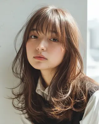 ミディアム カラー 🌬️attrait 髪質改善/個室サロンのヘアスタイル