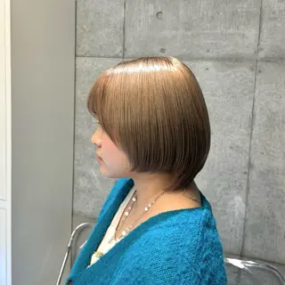 ショート 透明感/ 艶ハイトーン/梨桜のヘアスタイル